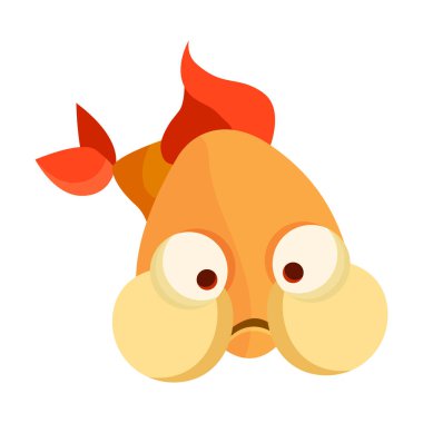 karikatür sarı balık