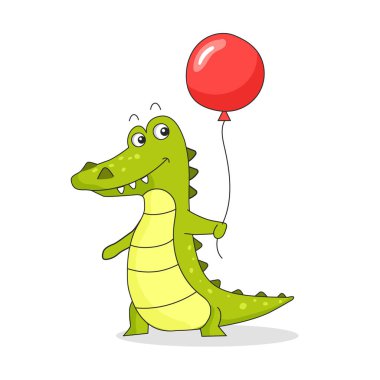 Balon ile şirin timsah