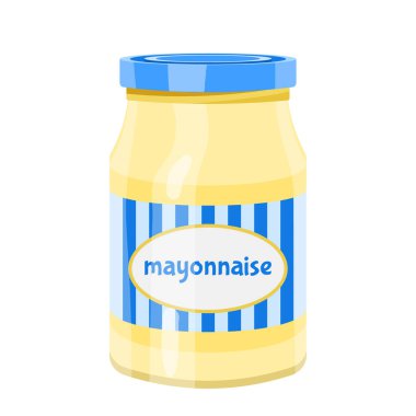 Mayonezli çizgi film şişesi.