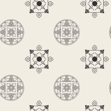 Geometrik süsler ile Seamless Modeli