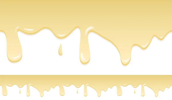 Mayonnaise Yogurt Cream Creamy Liquid Melting Flowing Simple Cartoon Design — Image vectorielle