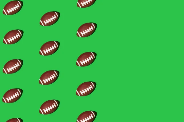 American College High School Junior Striped Football Seamless Pattern Isometric — ストック写真