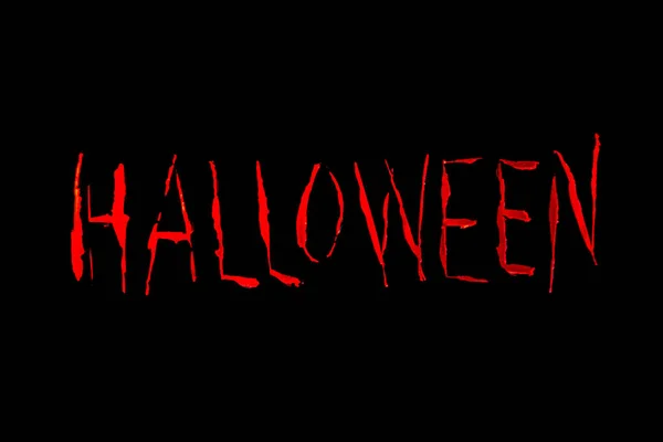 Word Halloween Black Background — Stock Fotó