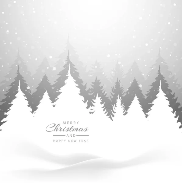 Glædelig Jul Træ Ferie Kort Baggrund – Stock-vektor