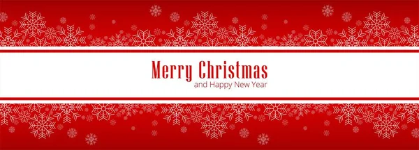Merry Christmas Greeting Card Banner Design Vector — Stock Vector
