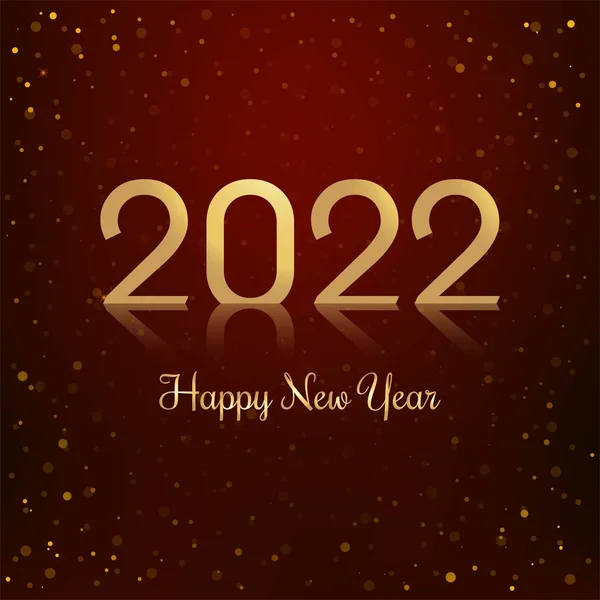 Hermoso 2022 Año Nuevo Tarjeta Celebración Fondo — Vector de stock