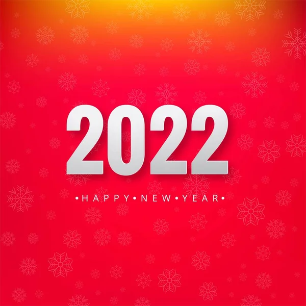 Elegante 2022 Nieuwjaarskaart Viering Achtergrond — Stockvector
