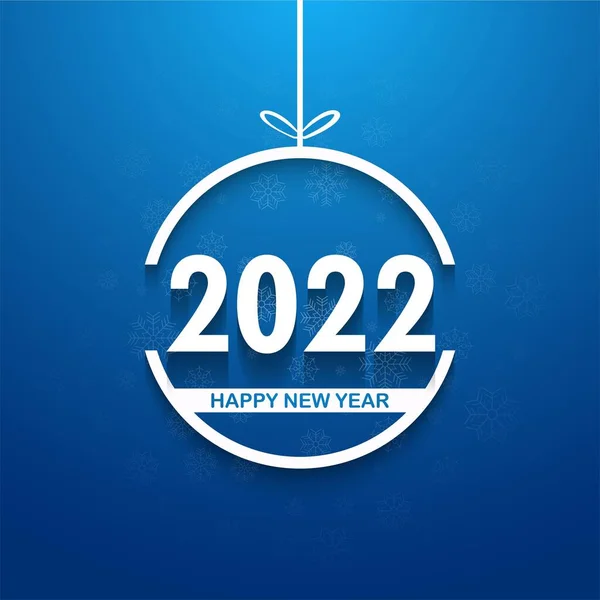 Mooie 2022 Kaart Viering Vakantie Achtergrond — Stockvector