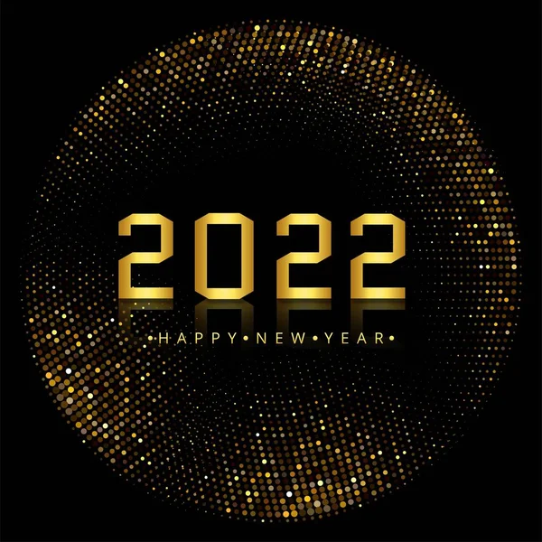 Εορτασμός 2022 Διακοπές Νέο Έτος Στο Φόντο Glitters — Διανυσματικό Αρχείο