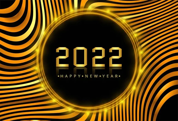 Ευτυχισμένο Νέο Έτος 2022 Φόντο Φεστιβάλ Καρτών Διακοπών — Διανυσματικό Αρχείο
