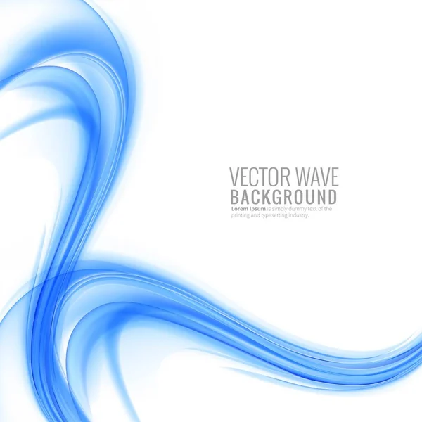 Moderna Onda Azul Negócios Elegante Fundo Branco — Vetor de Stock