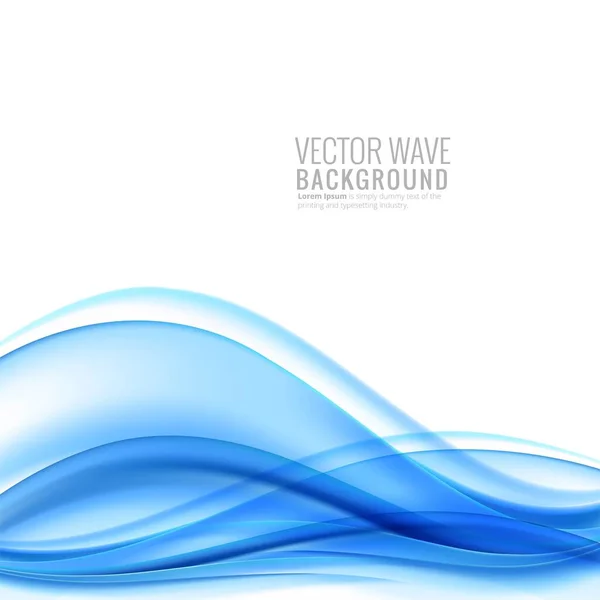 Elegant Creative Blue Wave Design Vector — Stock Vector
