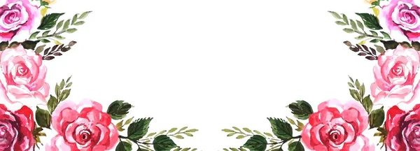 エレガントな花の創造的なカードバナーテンプレートの背景 — ストックベクタ