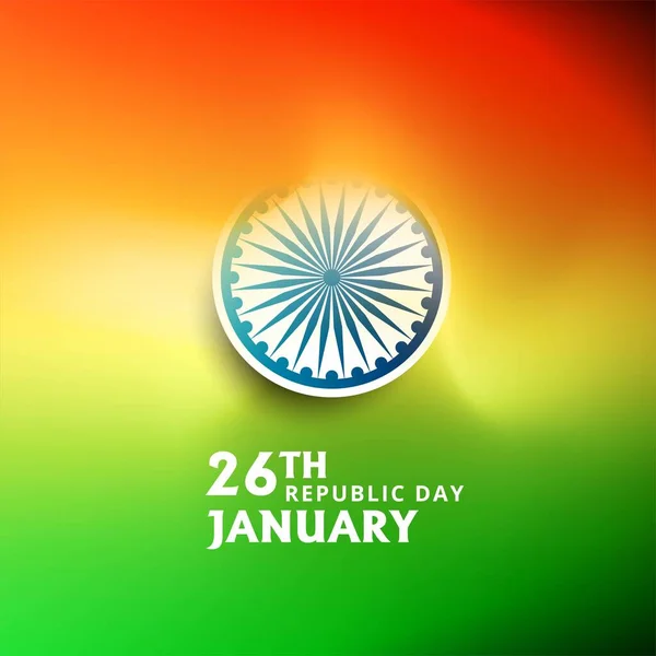 Dzień Republiki Indii Wektor Tła Flagi — Wektor stockowy