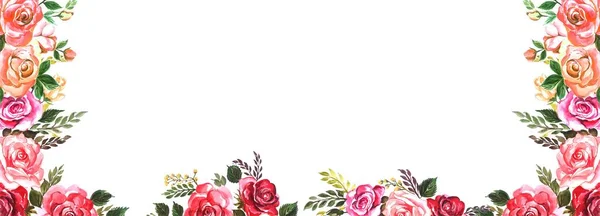 Красивая Свадьба Красочные Цветы Баннерный Фон — стоковый вектор