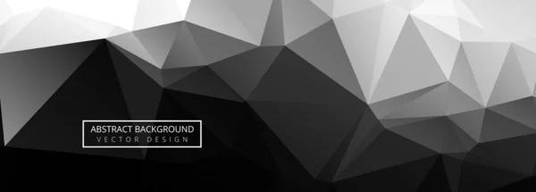 Graue Geometrische Polygonale Banner Hintergrund — Stockvektor