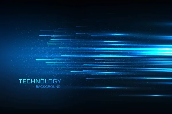 テクノロジーデジタルコンセプト青の背景 — ストックベクタ