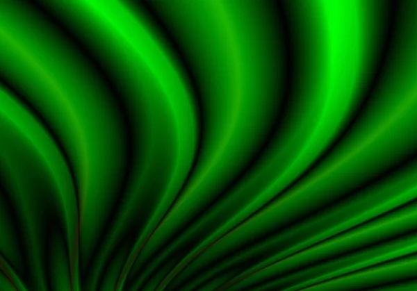 Fondo Onda Elegante Verde Que Fluye Abstracto — Vector de stock