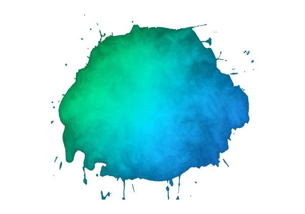 Abstrato Respingo Colorido Mancha Vetor Aquarela — Vetor de Stock