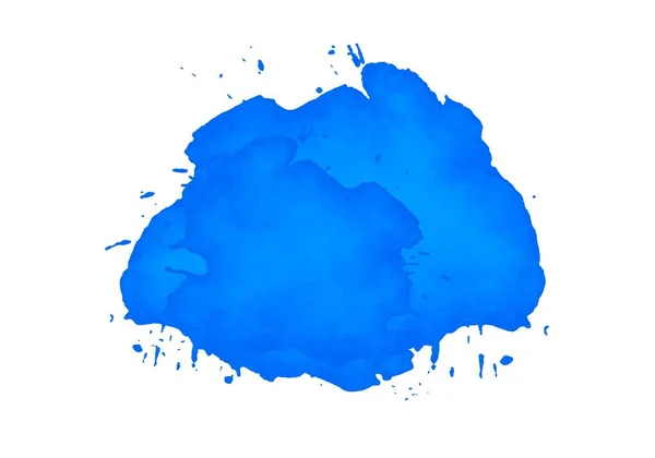 Abstrato Azul Respingo Aquarela Fundo — Vetor de Stock