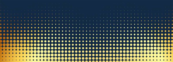 Abstract golden dotted pattern banner background