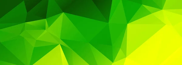 Fundo Banner Poligonal Verde Abstrato — Vetor de Stock
