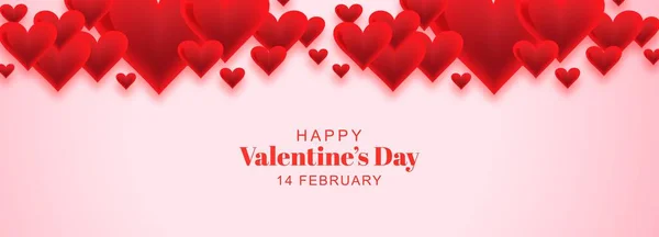 День Святого Валентина Плакатом Любви Сердца — стоковый вектор