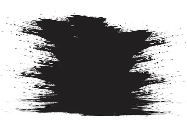 Abstrakter Schwarzer Grunge Strich Textur Hintergrund — Stockvektor