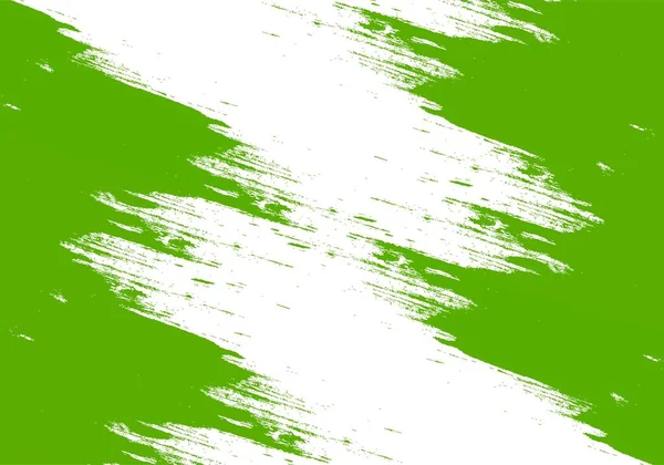 Abstraktes Grünes Grunge Pinselstrich Textur Design — Stockvektor