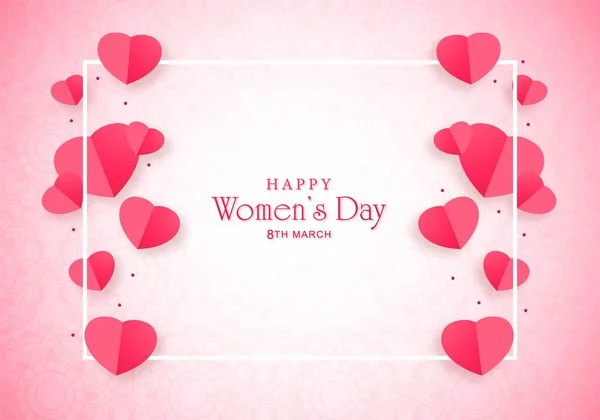 Schöne Glückliche Frauentagskarte Hintergrund — Stockvektor