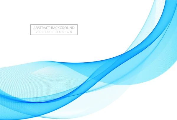 Абстрактний Стильний Фон Блакитної Хвилі — стоковий вектор