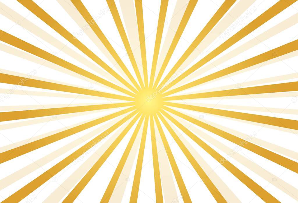 Abstract golden rays background