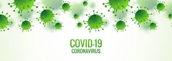 Infection Virale Bactérie Grippe Bannière Fond — Image vectorielle