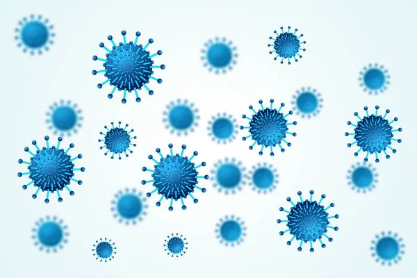 病毒或细菌感染背景 — 图库矢量图片