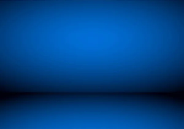 背景に使われる青い空の部屋のスタジオのグラデーション — ストックベクタ