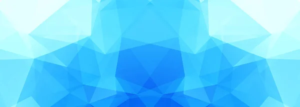 Moderne Blaue Polygon Banner Hintergrund — Stockvektor