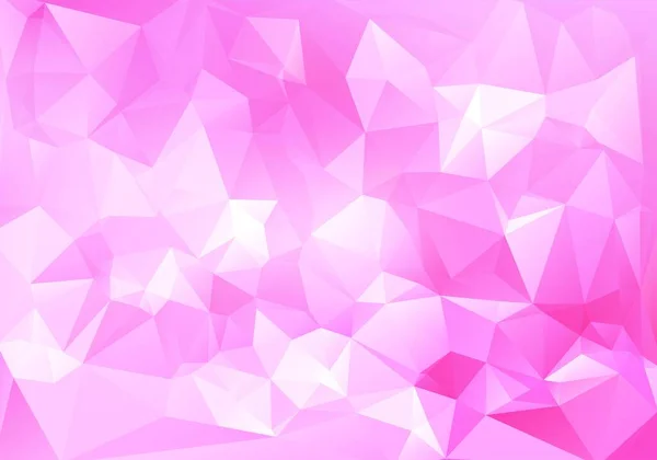 Abstraktes Rosa Niedriges Polygon Hintergrund — Stockvektor