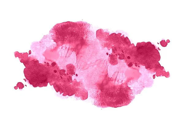 Design Respingo Aquarela Suave Rosa Abstrato — Vetor de Stock