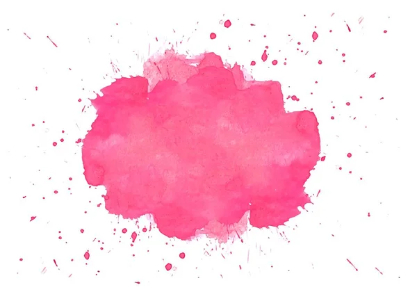 Belle Texture Éclaboussante Aquarelle Rose Doux — Image vectorielle