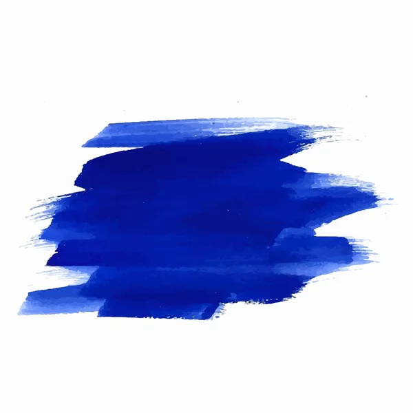 Blue Brush Stroke Watercolor Design — Stock vektor
