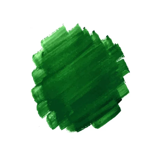 Pinceau Vert Course Aquarelle Design — Image vectorielle