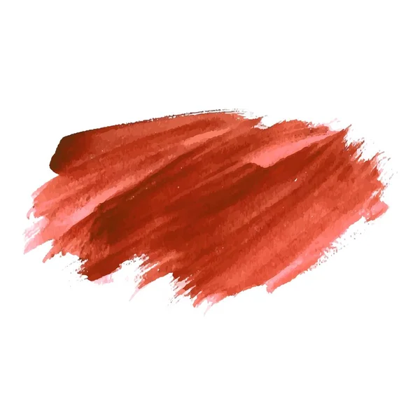 Hand Draw Brown Brush Stroke Watercolor Design — Vetor de Stock