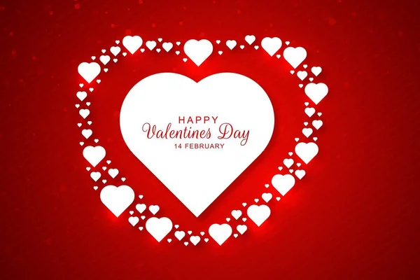 Decorativo Dia Dos Namorados Corações Saudação Fundo Cartão —  Vetores de Stock