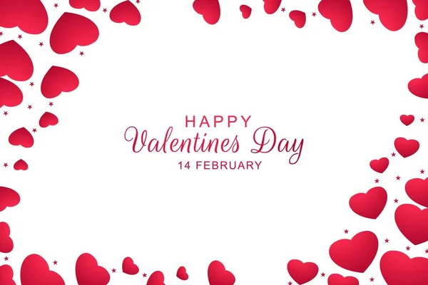 Piękne Dekoracyjne Serce Walentynki Tło Karty Dzień — Wektor stockowy
