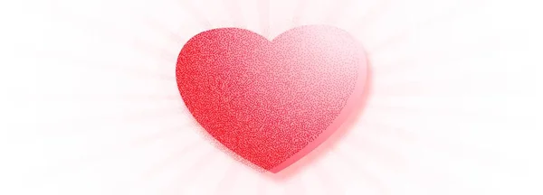 Precioso Feliz Día San Valentín Rosa Corazón Banner Fondo — Vector de stock