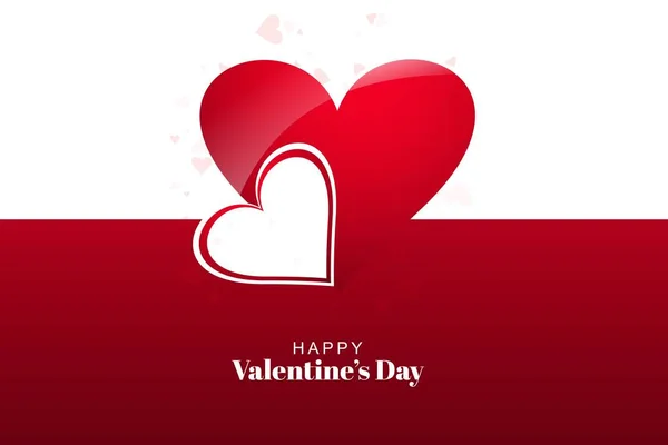 Красивые Сердца Валентинки День Грет Фон — стоковый вектор