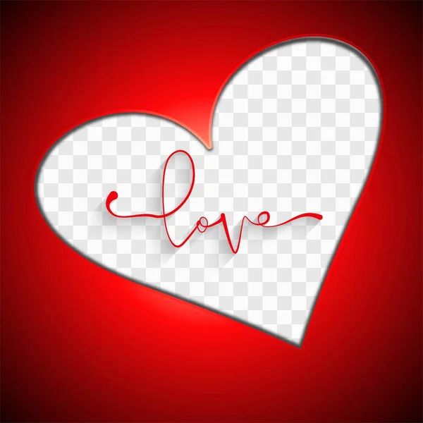 Joyeux Jour Saint Valentin Beau Fond Carte Voeux Coeur — Image vectorielle