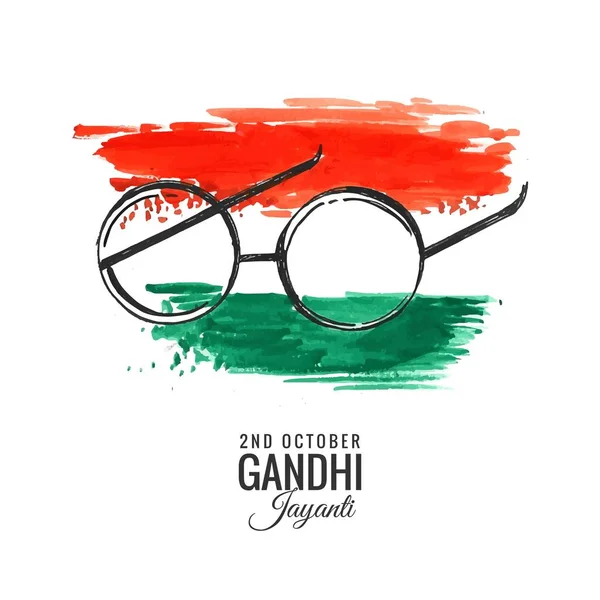 Indie Tło Dla Października Gandhi Jayanti Urodziny Obchody Mahatma Gandhi — Wektor stockowy