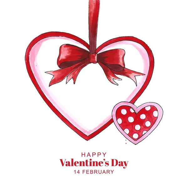 Happy Valentine Day Design Een Romantische Achtergrond — Stockvector