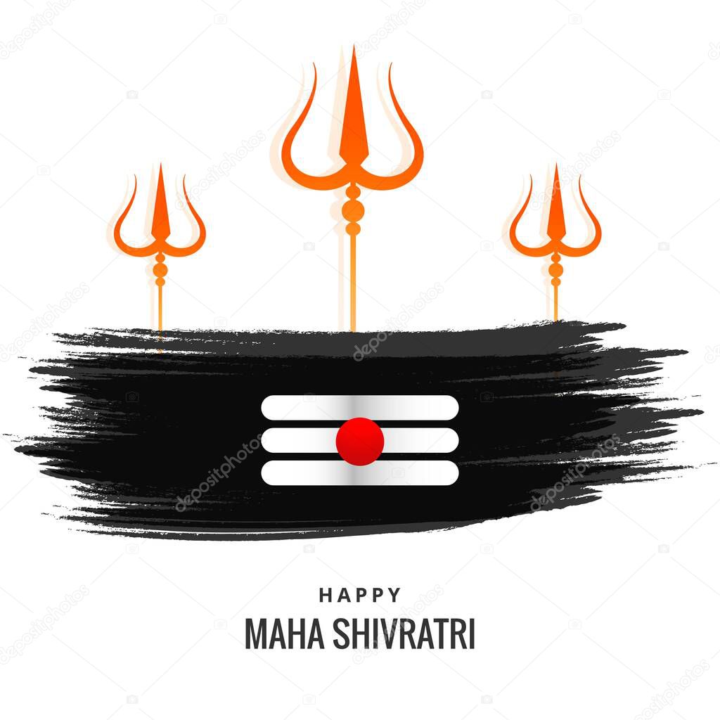 Maha shivratri festival card holiday background